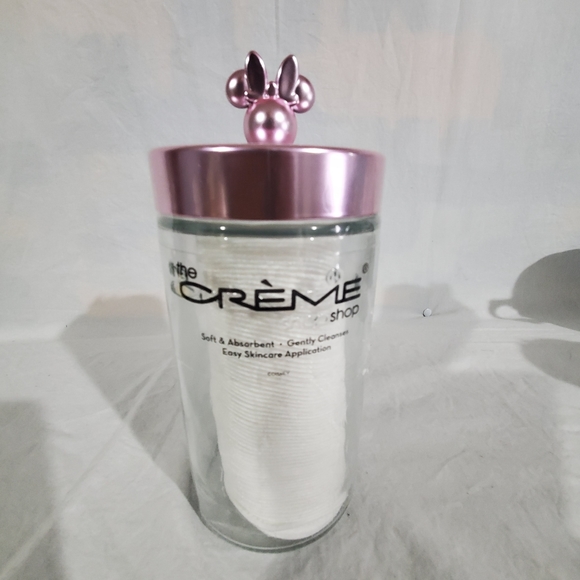 The Creme Shop Disney Chic Reusable Jar With 80 Premium Exfoliating Cotton Pads - Picture 2 of 4